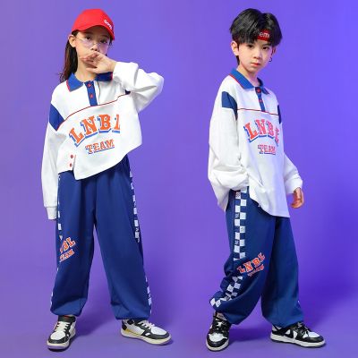 [COD] Hip-hop childrens trendy clothes hip-hop hiphop suit autumn boys girls handsome catwalk performance