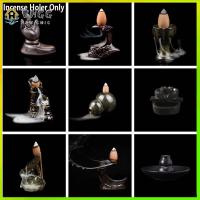 VHGG Craft Chinese Style Buddhist Backflow Censer Incense Holder Ceramic Fragrance Lamp