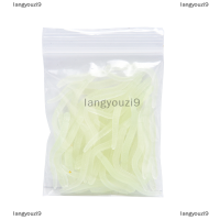 langyouzi9 50pcs จำลอง earthworm worms 35mm เหยื่อตกปลาเทียม Tackle เหยื่ออ่อน