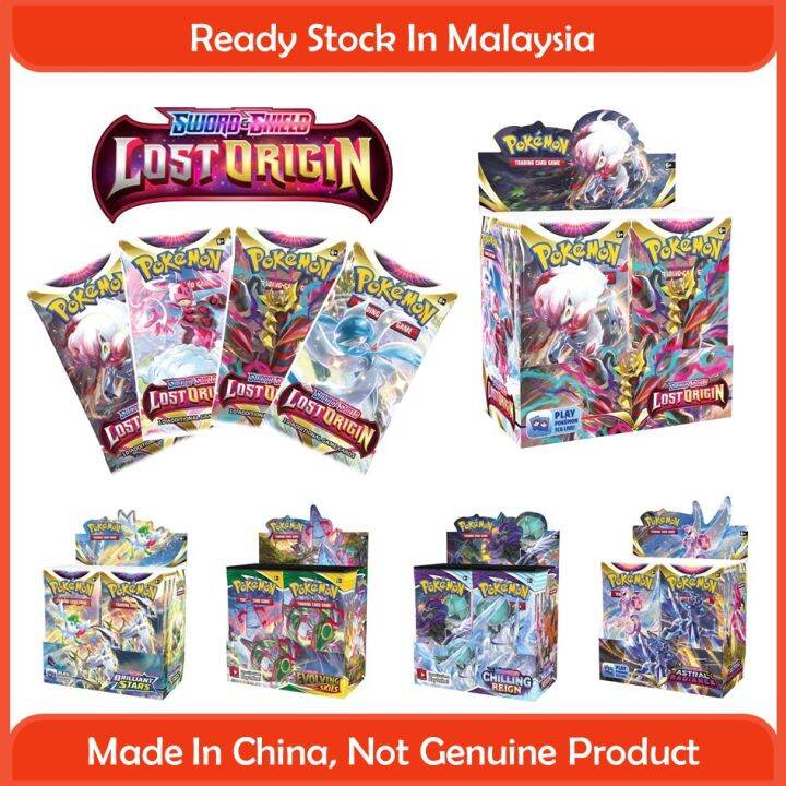 [Whole Box] 360pcs/36pack Pokemon Trading Card Pack Box Set Lazada