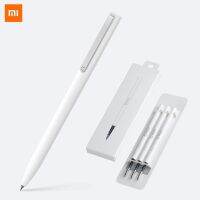 Pen Mijia ปากกา Pen Mi Sign Pens With 0.5mm Swiss Refill 143mm Rolling Roller Black ink Xiomi Signing Ballpoint Pens for School Ten pens in a box