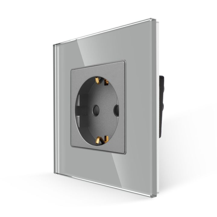 bingoelec-power-socket-16a-eu-standard-electrical-outlet-86mm-86mm-white-crystal-glass-panel-wall-socket