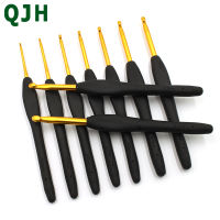 2.0-6.0mm Crochet Hook Set Aluminum Ergonomic Crochet Needles with Colorful Soft Rubber Grip Cushioned Handles Needles