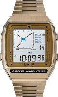 Timex 32.5 mm Q LCA Timex Reissue Digital LCA Stainless Steel Gold