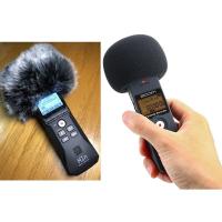 Furry Windscreen Muff for ZOOM H1 H1N Sponge Foam Microphone Windproof Cover Noise Cancelling Microphone Accessories Adhesives Tape