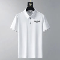 Original Balmain∮ Paris Men S Performance Quick Dry Athletic Polo Shirt Lightweight Tech Casual Sport Running Workout Golf Polo Shirts