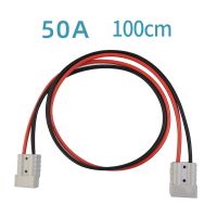 1PC 50A 600V Double Head Battery Charging Connector DC Kit FOR Anderson Plug 48x37x16mm Copper Silver Power Equipment Tools