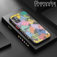 Chenyyyka เคส M40s ลายการ์ตูนปลอกสำหรับ Samsung Galaxy A51 4G A51 5G ดีไซน์ใหม่ลายกราฟฟิตีด้านหลังเป็นฝ้าเคสมือถือแข็งขอบสี่เหลี่ยมเคสป้องกัน Tutup Lensa Kamera