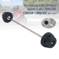 ส้อม AS Roda Depan รถจักรยานยนต์ที่กันขอบล้อรางเลื่อนการชนสำหรับฮอนด้า CB650R CBR650F CB650F 2014-2021 2018 2019อุปกรณ์เสริม CBR650R