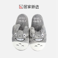 Totoro Cute Cartoon Animal Womenmen Couples Home Cotton Slipper For Indoor House Bedroom Flats Warm Winter Shoes