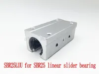 SBR25LUU aluminum block 25mm Linear motion ball bearing slide block match use SBR25 25mm linear guide rail 1pcs