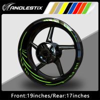 Anolestix Reflective Motorcycle Wheel Stickers Hub Decal Rim Stripe 19/17 Inchs For YAMAHA Honda Kawasaki Suzuki BMW KTM Triumph