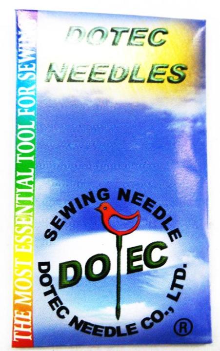 dotec-เข็มเย็บผ้าทองจักรอุตสาหกรรมสำหรับเย็บผ้ายืด-แพ็ค-10-เล่ม-no-11-75