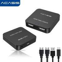 ACASIS 4K HDMI การ์ดจับภาพ HDMI บันทึกวิดีโอ สำหรับ PS4 เกม DVD กล้องวิดีโอ HD กล้องบันทึกการสตรีมสด HD33 HD31