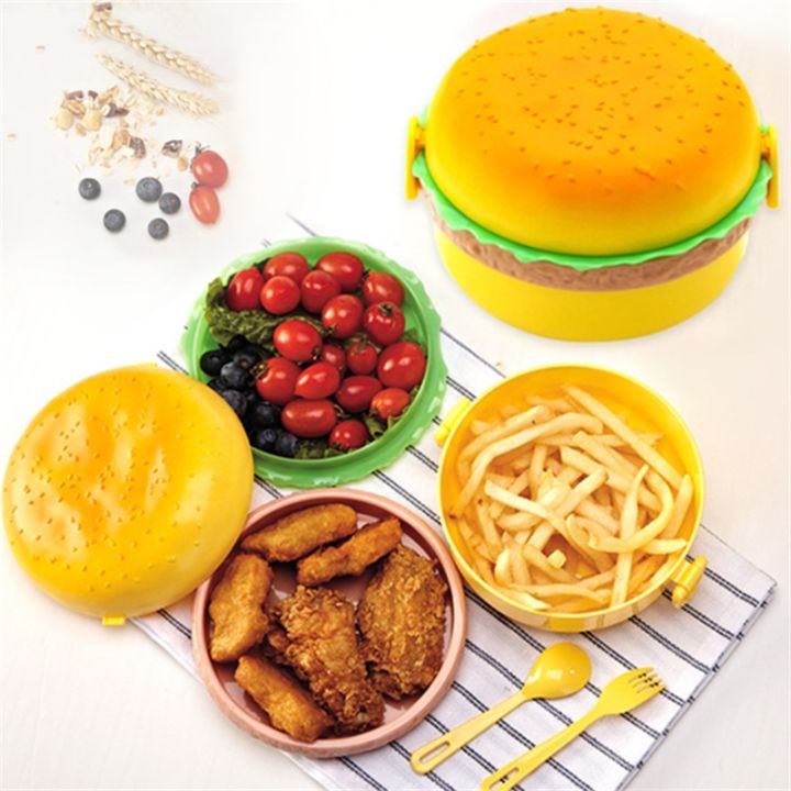 1pc-portable-student-hamburger-lunch-box-double-deck-cute-microwave-lunch-oven-bento-box-children-fruit-fresh-keeping-box-gift