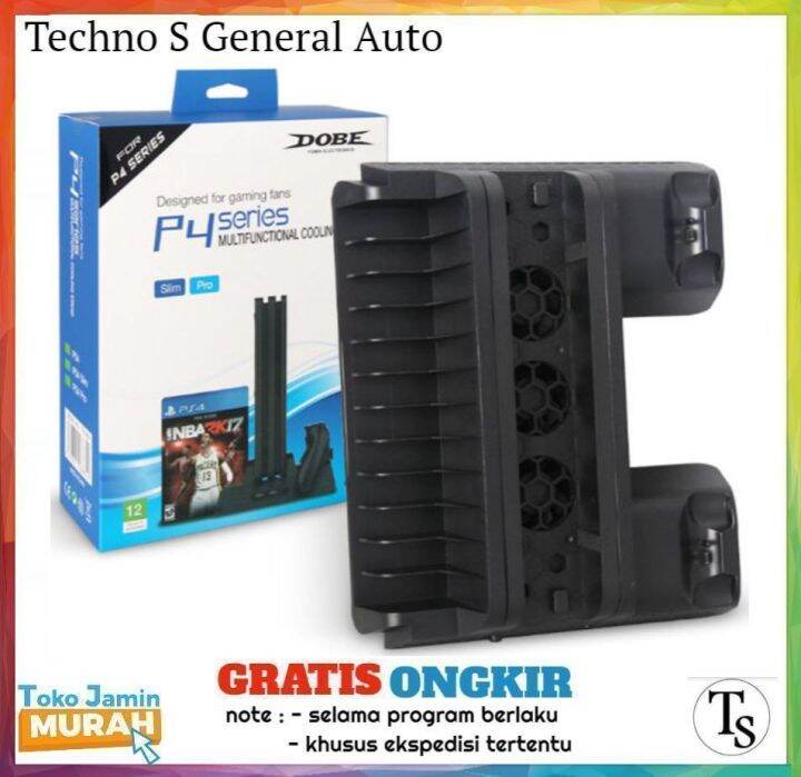 Dobe Cooling Fan PS4 Slim Led Vertical Stand PS 4 Pro Charger PS4