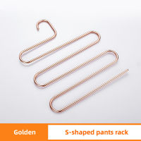 5 layers Space Aluminum Clothes Hangers S Shape Pants Storage Hangers Clothes Storage Rack Multilayer Storage Cloth Hanger