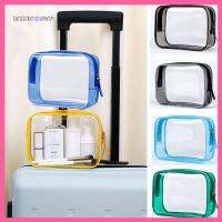 UOIGXO SHOP โปร่งใส ถุงซักล้าง Beauty Case Travel Organizer เคสแต่งหน้าแบบใส กระเป๋า PVC ที่วางเครื่องสำอางเสริมสวย