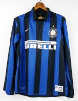 A20 INTER MILAN HOME CENTENARY 2007 2008 LONG SLEEVED FOOTBALL SHIRT SOCCER JERSEY