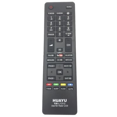 HUAYU RM-L1313 Haier HTR-A18E HTR-A10 HTR-A18H HTR-A18EN HTR-D18A HTR-A18M 55D3550 LED TV Remote Control For Haier TV LE22M600F LE24M660F LE28H600 LE32M600 LE39M600F LE39M600F LE40M600F LE46M600F