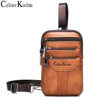 【CC】 Celinv Koilm Small Sling Messenger Men Leather Shoulder Waist Crossbody Fashion Daypacks New