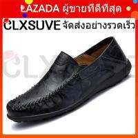 CLXSUVE ชายรองเท้าแบรนด์รองเท้าผู้ชายหนังแท้ Loafers Luxury รองเท้าแตะ Comfy รองเท้าระบายอากาศได้รองเท้าเรือผู้ชาย