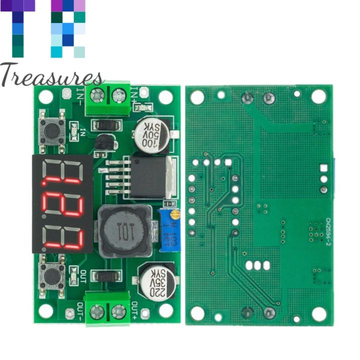 โวลต์มิเตอร์ไฟ-led-dcdc-4-0-40-hingga-1-3-37v-modul-kasa-langkah-down-10หน่วย-lm2596-dc