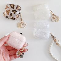 【CC】 AirPods Soft Silicone Cover 3 airpods pro 2 1 funda girls pearl shell coque for