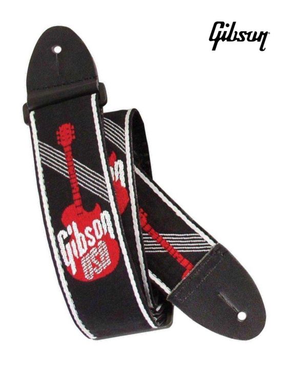 gibson-สายสะพายกีตาร์ไฟฟ้า-สายสะพายกีตาร์โปร่ง-สายสะพายกีตาร์เบส-กว้าง-2-นิ้ว-แบบหนา-ของแท้-รุ่น-the-usa