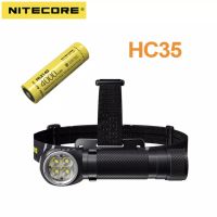 แท้100%พร้อมส่ง NITECORE HC35 2700 Lumens  4 x CREE XP-G3 S3 LEDs Next Generation 21700 L-shaped ไฟหน้า 4000mAh แบตเตอรี่