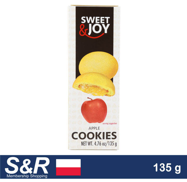 Sweet & Joy Chocolate Apple Cream Filled Cookies 135g Lazada PH