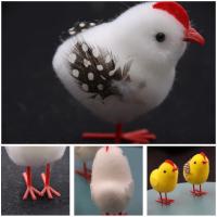 Easter Simulation Of Little Chicken Plush Little Chicken Decoration Ornaments Home G1R9