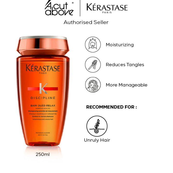 Kerastase Discipline Bain OleoRelax Shampoo For Frizzy and Unruly Hair