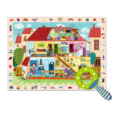 Kids Toys Detective In Room Puzzle 42pcs Large Piece Jigsaw Puzzles Funny Explore Detail Montessori Educational Toys for Children