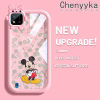 "เคส Chenyyyka สำหรับ Realme C20 C11 C20A C11 2021 Narzo 2020 Narzo เคส50i ลายการ์ตูนมิกกี้น่ารักเมาส์ลวดลายสร้างสรรค์ขอบนุ่มโปร่งใสเคสโทรศัพท์ซิลิโคนเนื้อนิ่มหนากันตก"