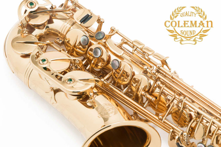 แซกโซโฟน-saxophone-alto-coleman-cl-330a-gold-lacquered