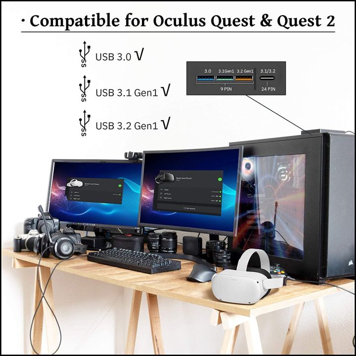 56-meter-fast-charging-durable-link-cable-portable-gaming-pc-90-degree-angle-head-usb-3-0-to-type-c-for-oculus-quest-2