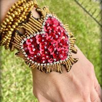 [HOT] Red Love Heart BraceletS MIYUKI Pulseras Mujer Vintage Crystal Tassel Adjustable Blue Evil Eye Bracelets For Women Jewelry Gift