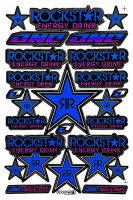 สติกเกอร์ตกแต่งรถ Sticker Logo Racing สปอนเซอร์ Energy Drink สีฟ้า R07 ติดรถมอเตอร์ไซค์ บิ๊กไบค์ รถซิ่ง ติดกระจก รถรถยนต์ ติดหมวกกันน๊อค จำนวน 1 แผ่น