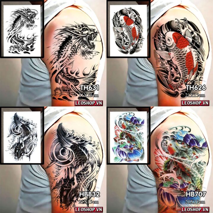 Bộ 110 Mẫu Hình Xăm Dán Hình Xăm Tattoo Cao Cấp Combo 30 Tờ  Mẫu D2   Lazadavn