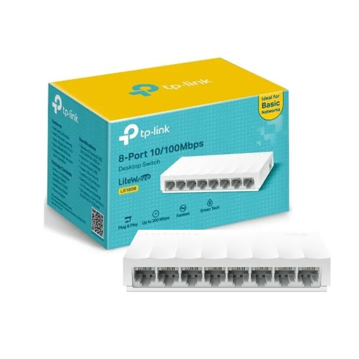 Lan switch network switch tplink 8 port desktop switch 10100 ethernet