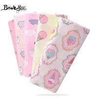 【YF】 Textile Sewing Fabrics Pink Printed Ice-Cream Designs Cotton Fabric Quilting Tela Scrapbooking Decoration