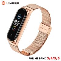 Strap for Mi Band 5 6 7 Metal Bracelet On Miband 4 Wristband Stainless Steel Band for Mi Band 3 Strap For Xiaomi Miband 7 6 5 4