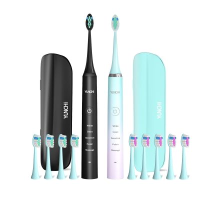 【LZ】﹍  Escova de dentes elétrica sônica recarregável ipx7 à prova dágua 5 modos de limpeza profunda para cuidados orais adultos yunchi