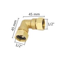 【big-discount】 ทองเหลืองข้อศอก G1/2 Junction Union Joint Coupling 1/2 "ชาย/หญิง Connector ท่อประปาอุปกรณ์ทองแดงการเชื่อมต่อ Adapters