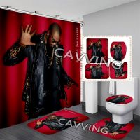 【Bathroom sale】 R.kelly 3D ม่านอาบน้ำพิมพ์ลายม่านห้องน้ำ Anti SlipMat Set Toilet Rugs K02