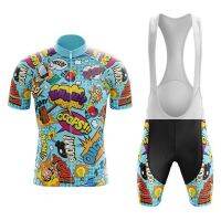 ropa ciclismo hombre verano 2021 mens short sleeve bicycle uniform cartoons cycling jersey set funny woman bike clothes mtb suit