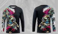 (In stock) 2023 Fashion mens sports clothing Tiger Long Sleeve t-shirt  Cycling Bike Racing Motorcycle jersey Full Sublimation Version