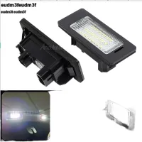 หลอดไฟ LED สำหรับรถยนต์2ชิ้นป้ายทะเบียนรถไฟสำหรับรถ Audi A5 A1 A4 B8 4D A6 A7 TT TTS S6 S5 2D 5D Sportback โคมไฟสัญญาณท้าย Eudm3f