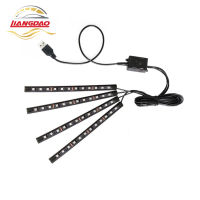 liangdao【ready stock】48LEDs Car Strip Light Under Dash Lighting Kit With Sound Active Function Wireless Remote Control DC 12V Interior LED Atmosphere Light【low price】